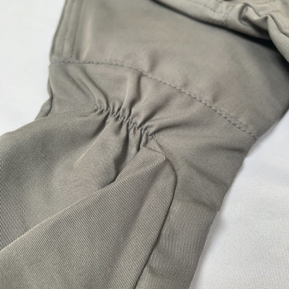 Gucci Washed Gabardine Long Button Gloves in Gray - Picture 8 of 9